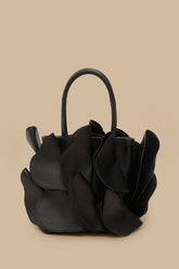 Black Leather Flower Bag – FARM Rio