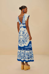 Off-White Porcelain Garden Butterlfy LENZING™ ECOVERO™ Euroflax™ Midi – FARM Rio