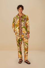 Sand Foliage Sketch LENZING™ ECOVERO™ Euroflax™ Pants – FARM Rio