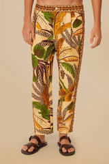 Sand Foliage Sketch LENZING™ ECOVERO™ Euroflax™ Pants – FARM Rio