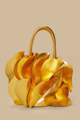Gold Leather Flower Bag – FARM Rio