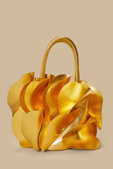 Gold Leather Flower Bag – FARM Rio