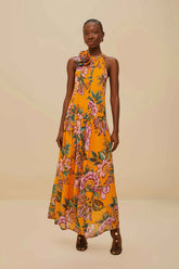 Orange Wonderful Bouquet Maxi Dress – FARM Rio