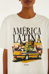 Off-White America Latina Relaxed Organic Cotton T-Shirt