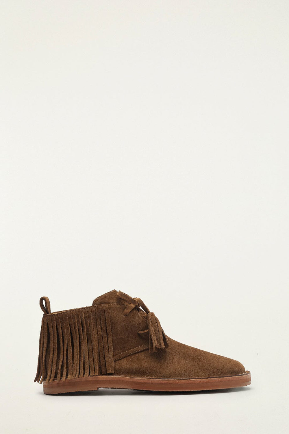 Brown Fringes Suede Desert Boot