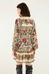 Sand Francesca Long Sleeve Mini Dress