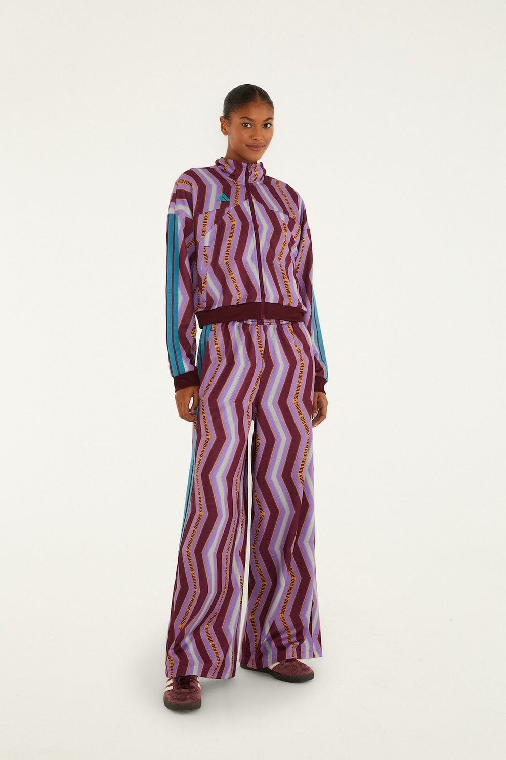 Zig Zag Stripes Lilac Adidas Tiro Pants