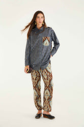 Brown Wonderful Arabesque Pants