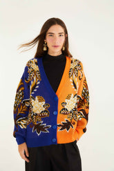 Mixed Arabesque Paradise Knit Cardigan