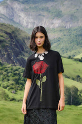 Black Rose Organic Cotton Relaxed T-Shirt