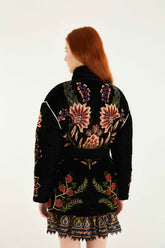 Black Marvelous Garden Puffer Jacket