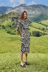 Black Lisbon Lenzing™ Ecovero™ Viscose Jersey Midi Dress