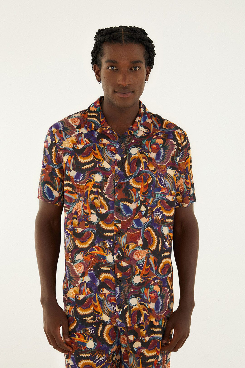 Multicolor Flying Toucans Lenzing™ Ecovero™ Shirt