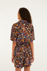 Multicolor Flying Toucans Lenzing™ Ecovero™ Shorts