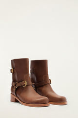 Distressed Leather Boot