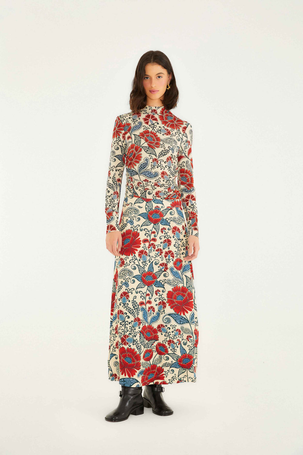 Sand Francesca Lenzing® Ecovero® Viscose Maxi Skirt