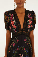 Black Belle Garden Lenzing� Ecovero� Viscose Maxi Dress