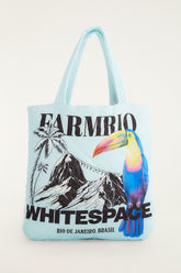 Blue Toucan Puffer Bag