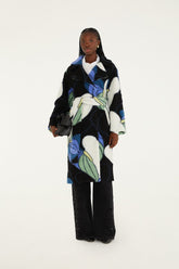 Lovely Anthurium Fleece Coat