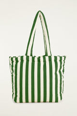 Green Tropical Banana Embroidered Tote Bag