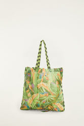 Green Bird Jungle Tote Fruit Bag