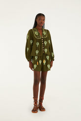 Green Heart Tapestry Embroidered Lenzing� Ecovero� Euroflax� Shorts