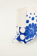 Blue Macaw Striped Pouch Bag