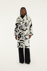 Hearts And Bananas Fleece Coat