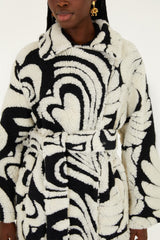 Hearts And Bananas Fleece Coat