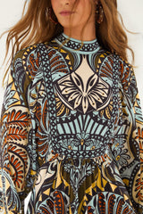 Multicolor Balamana Mini Dress