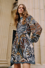 Multicolor Balamana Mini Dress