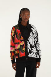 Mix Wild Mushrooms Knit Cardigan