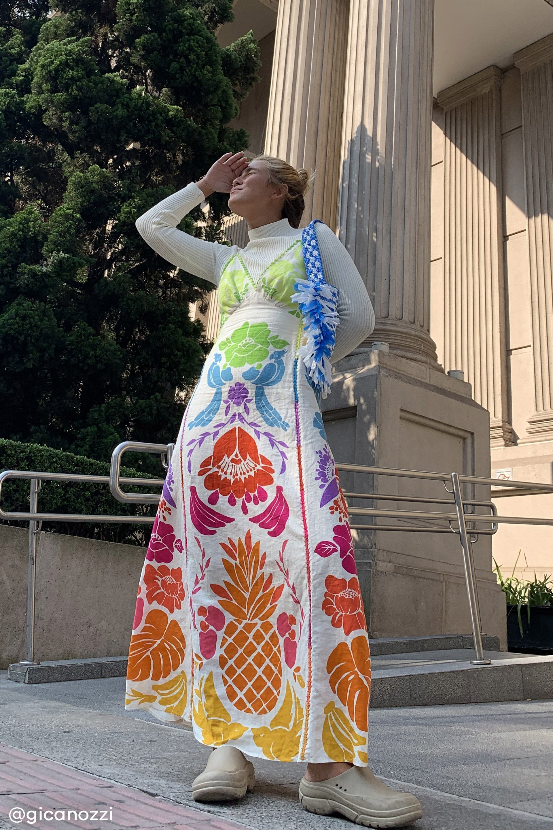 Tropical Graphic Maxi Dress Spaghetti Straps – FARM Rio