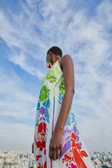 Tropical Graphic Maxi Dress Spaghetti Straps – FARM Rio