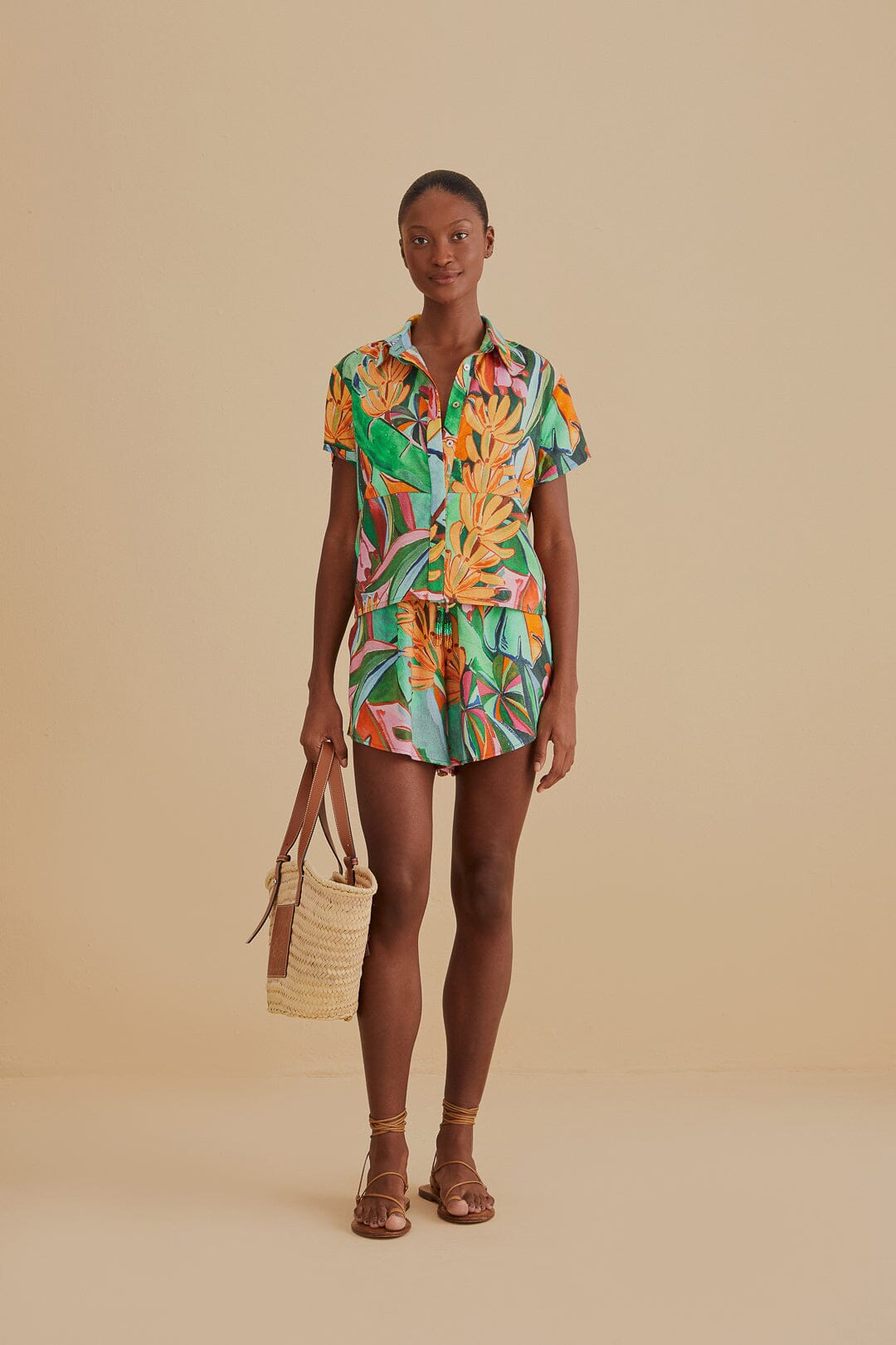 Banana Foliage Shorts – FARM Rio