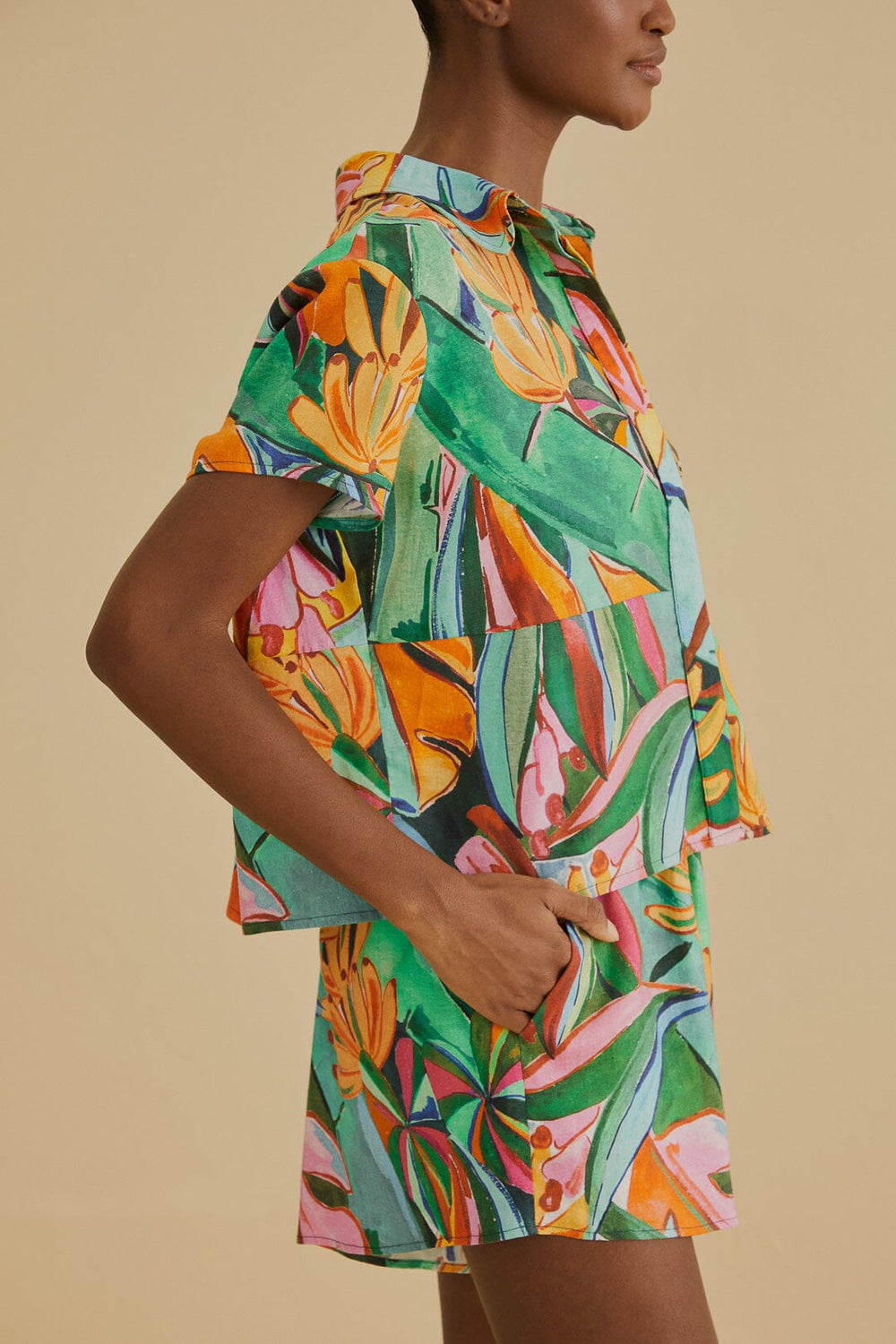 Banana Foliage Shorts – FARM Rio