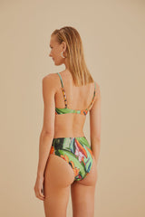 Banana Foliage High Waisted Bikini Bottom – FARM Rio