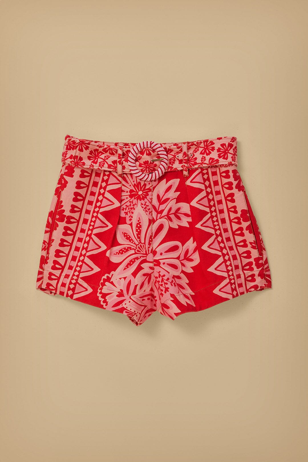 Flora Tapestry Red Shorts – FARM Rio
