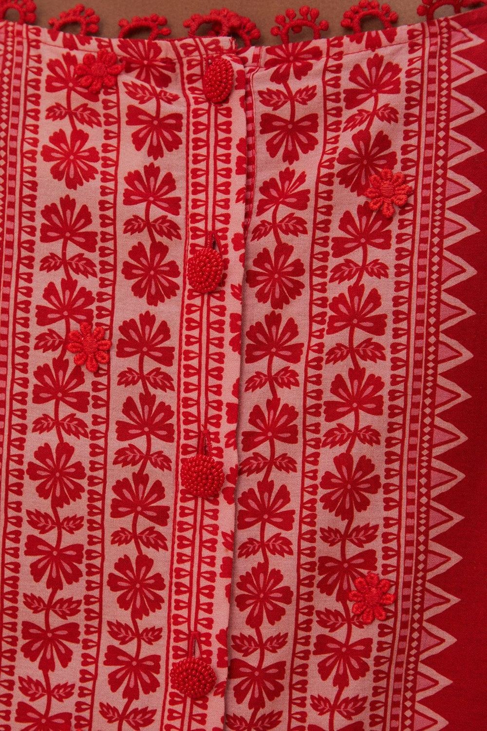 Flora Tapestry Red Blouse – FARM Rio