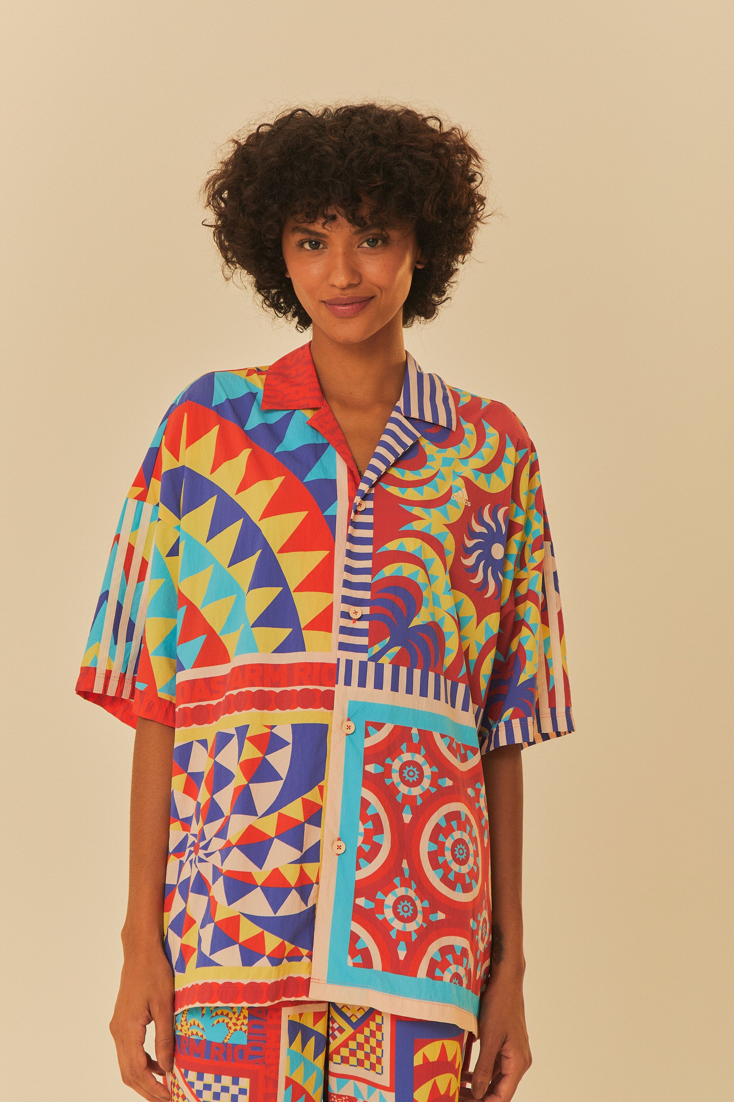 Adidas Farm Solar Kaleidoscope Blue Top – FARM Rio