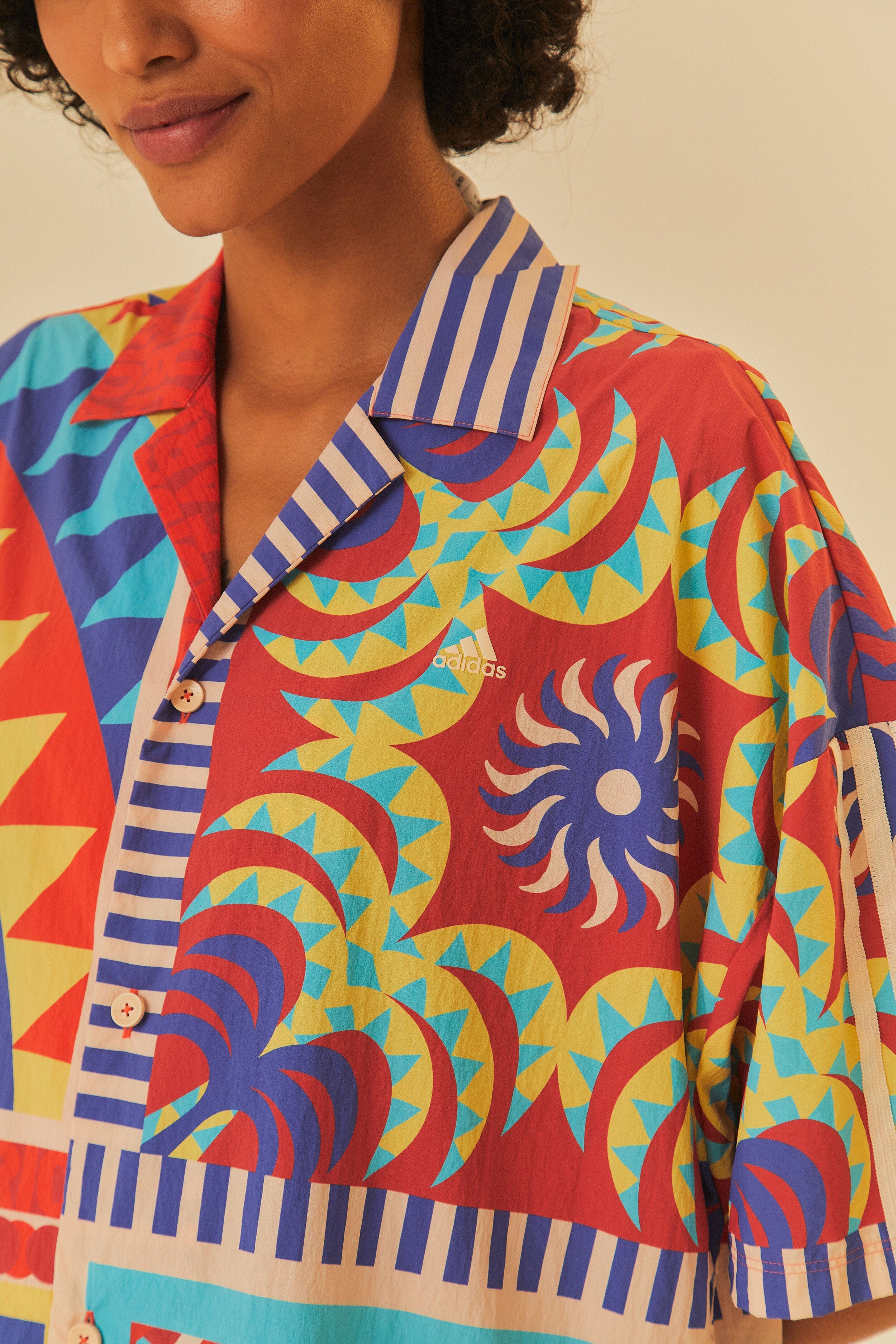 Adidas Farm Solar Kaleidoscope Blue Top – FARM Rio