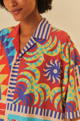 Adidas Farm Solar Kaleidoscope Blue Top – FARM Rio