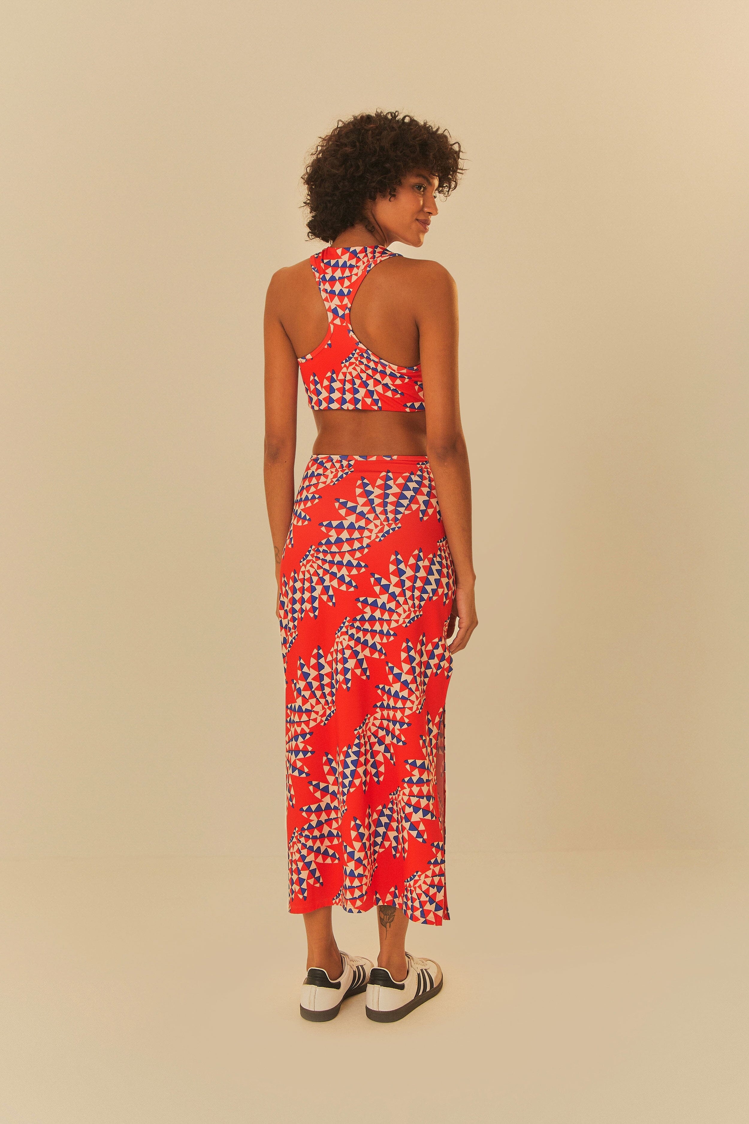 Adidas Farm Psychedelic Wave Red Dress – FARM Rio