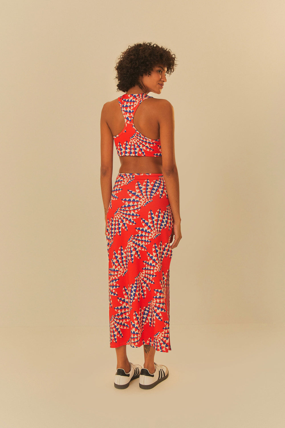 Adidas Farm Psychedelic Wave Red Dress – FARM Rio