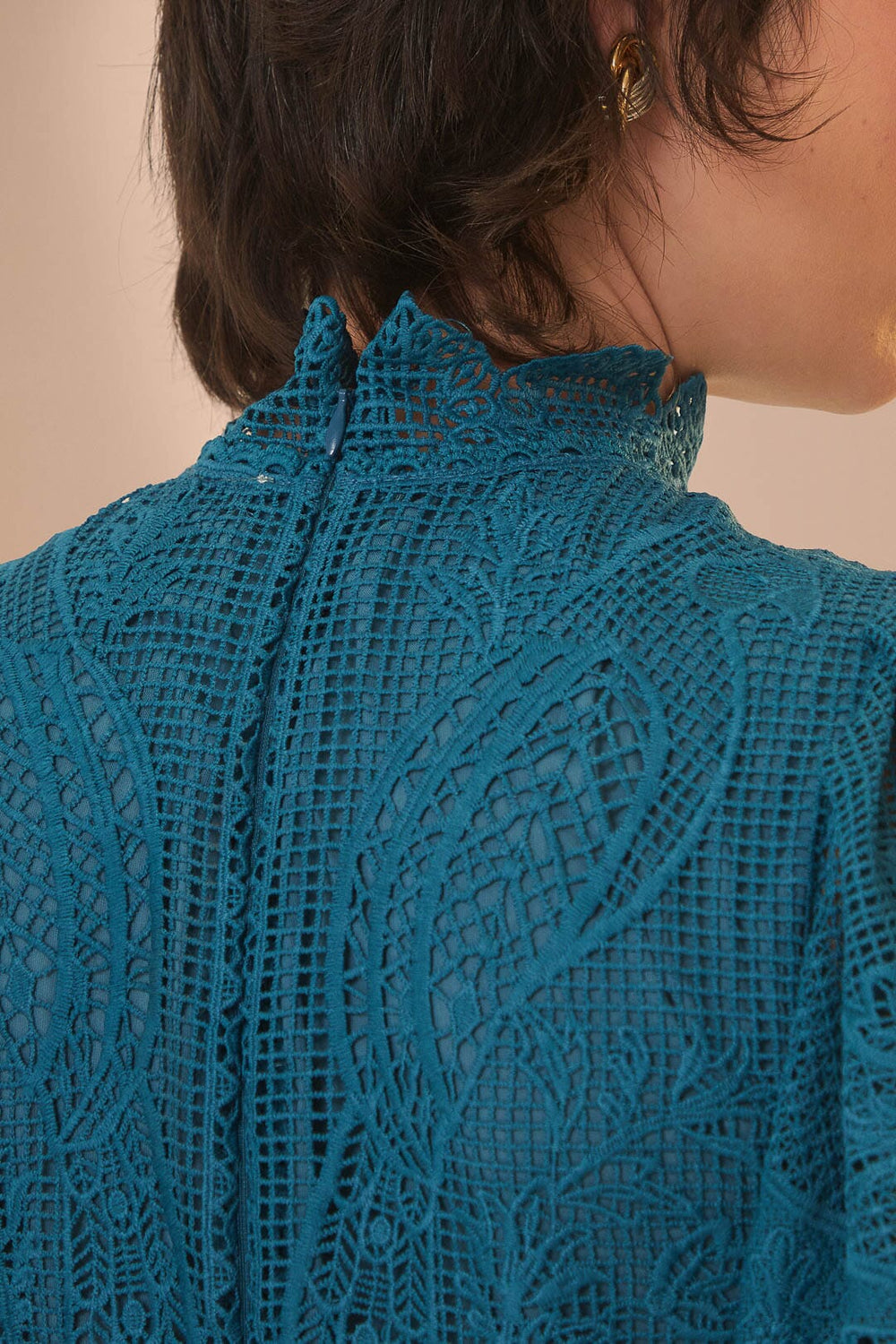 Green Guipire Cut-Out Midi Dress – FARM Rio