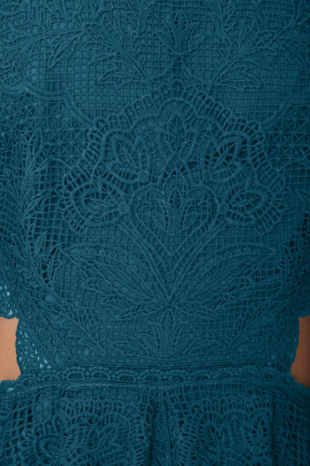 Green Guipire Cut-Out Midi Dress – FARM Rio