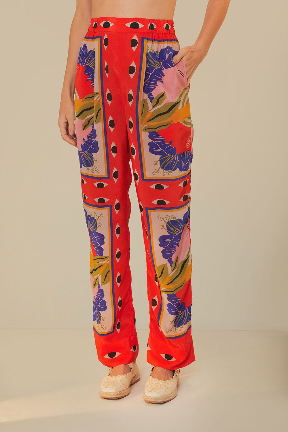 Sand Surreal Scarf Pajama Pants – FARM Rio