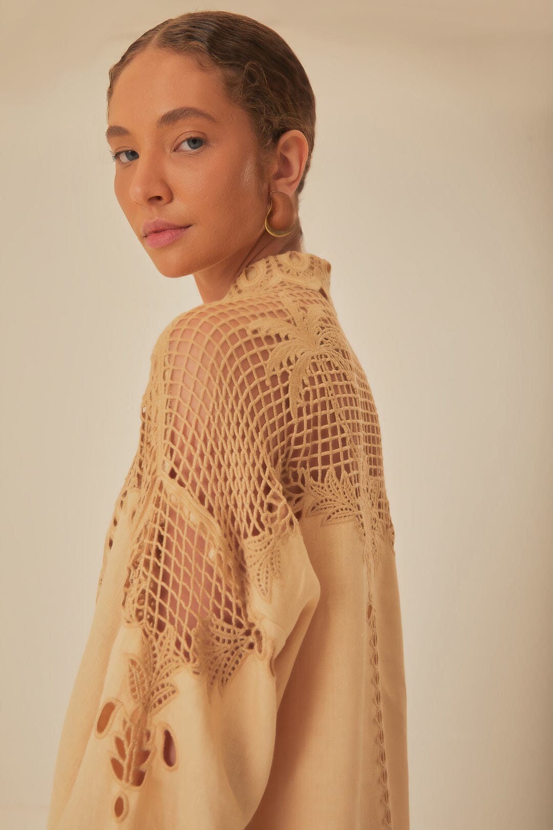 Khaki Palms Richelieu Euroflax™ Premium Linen Shirt – FARM Rio