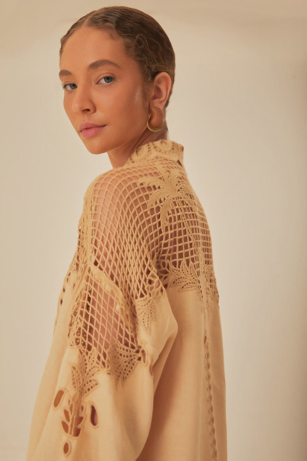 Khaki Palms Richelieu Euroflax™ Premium Linen Shirt – FARM Rio