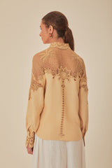 Khaki Palms Richelieu Euroflax™ Premium Linen Shirt – FARM Rio